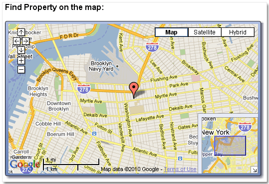 iRealty Real Estate Script: Google Maps in Listing Details