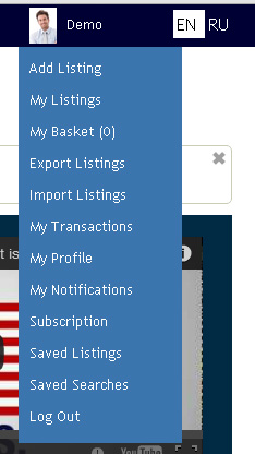 User-Side Listing Import-Export Addon
